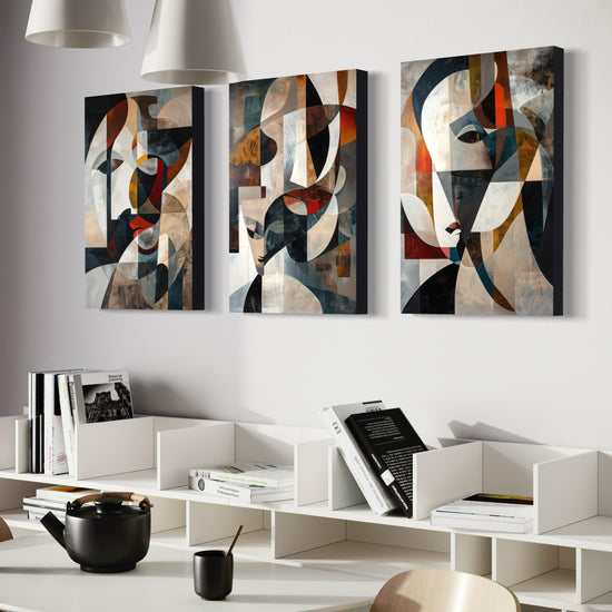 Emerald Whispers Set of 3 Wall Art - Blanq Canvas