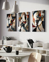 Emerald Whispers Set of 3 Wall Art - Blanq Canvas