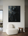 BLACK KAWS CANVAS 