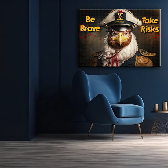 Be Brave Take Risk Canvas 