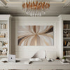Beige Balance Abstract Canvas 