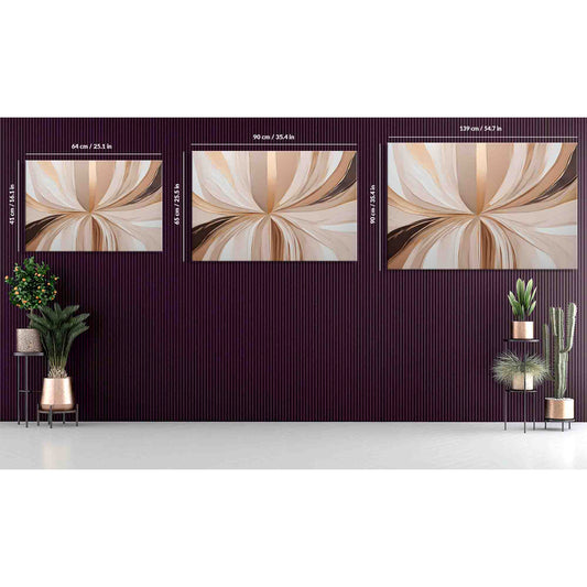 Beige Balance Abstract Canvas 