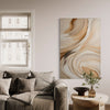 Beige Illumination Abstract Canvas