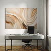 Beige Illumination Abstract Canvas - Blanq Canvas