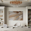 Beige Reflections Abstract Canvas