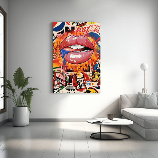 Branded Lips Canvas 