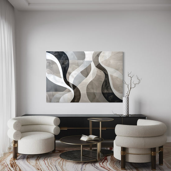 Clouded Reflections Abstract Canvas