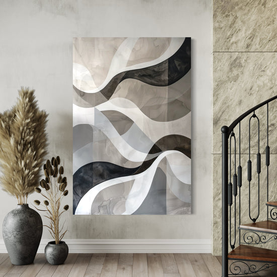 Clouded Reflections Abstract Canvas