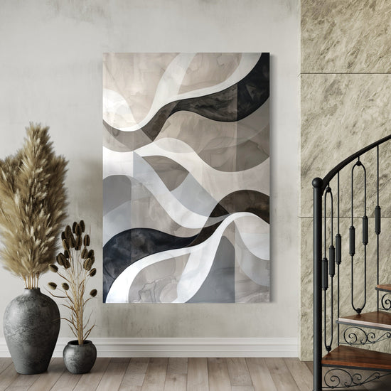 Clouded Reflections Abstract Canvas
