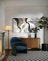 Clouded Reflections Abstract Canvas