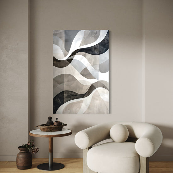 Clouded Reflections Abstract Canvas