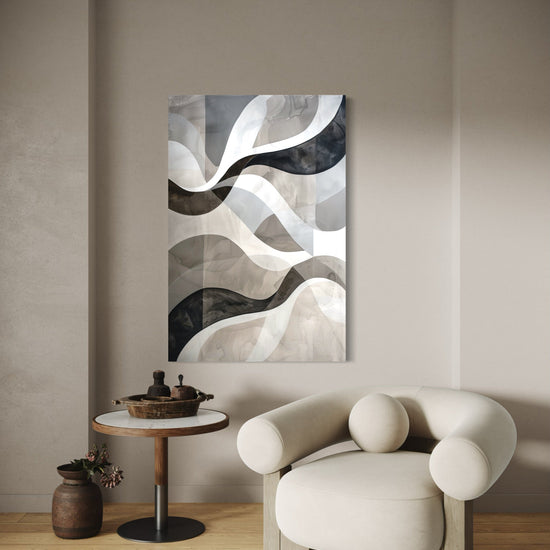 Clouded Reflections Abstract Canvas