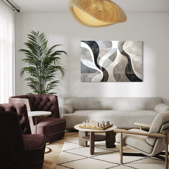 Clouded Reflections Abstract Canvas