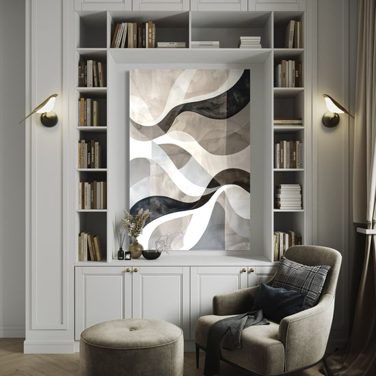 Clouded Reflections Abstract Canvas