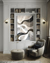 Clouded Reflections Abstract Canvas