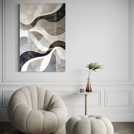 Clouded Reflections Abstract Canvas