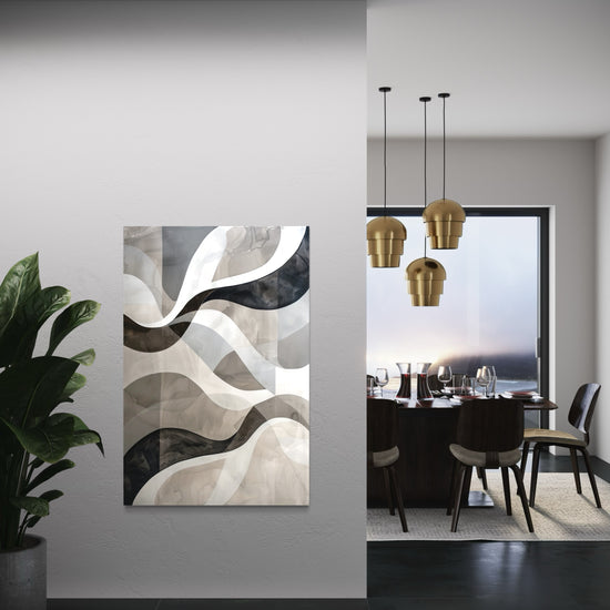 Clouded Reflections Abstract Canvas
