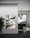 Clouded Reflections Abstract Canvas