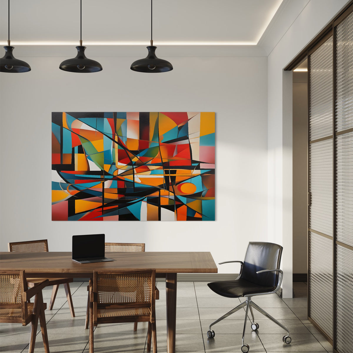 Colour Burst Abstract Canvas