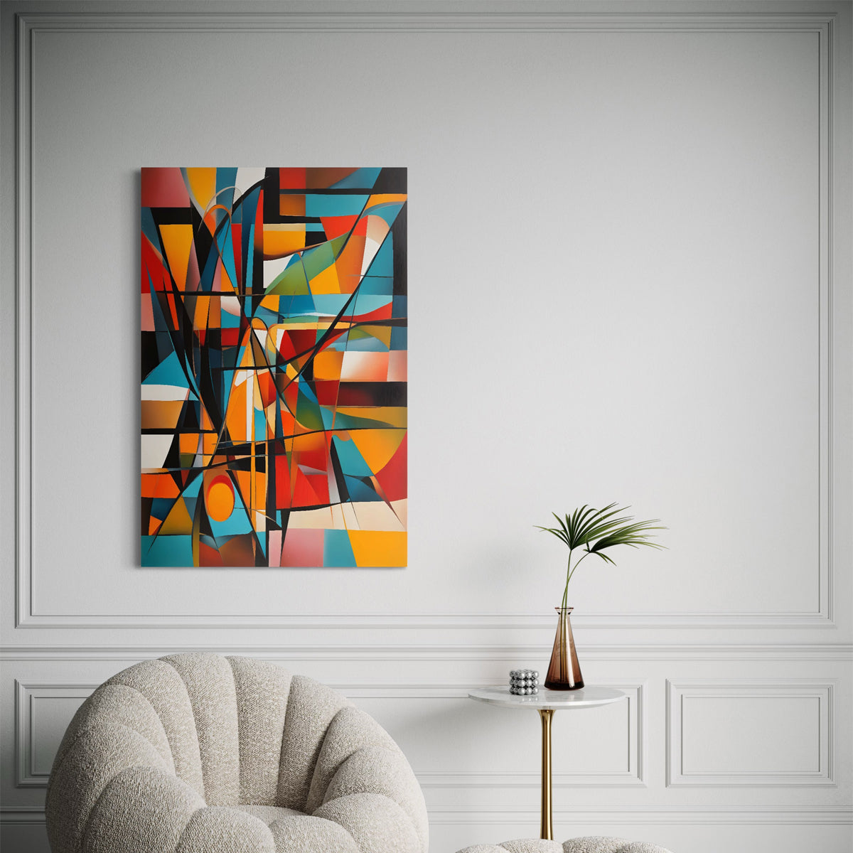 Colour Burst Abstract Canvas - Blanq Canvas