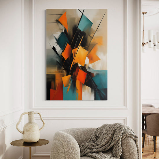 Colourful Crescendo Abstract Canvas