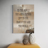 Dad You Are The World - Blanq Canvas