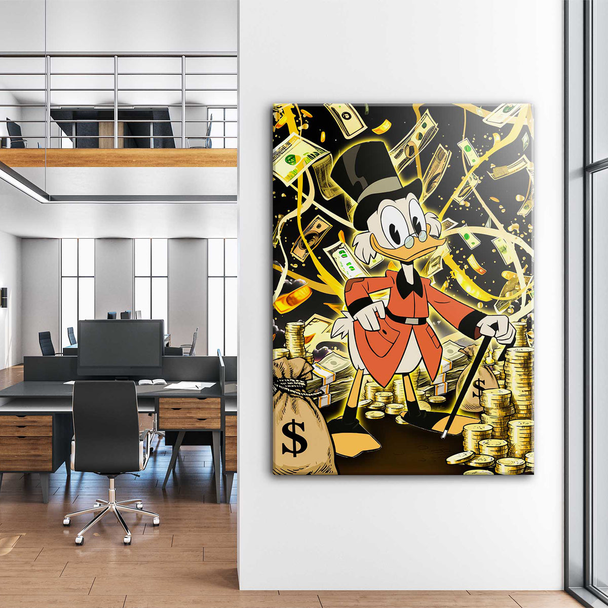 Donald Duck Fortune Canvas