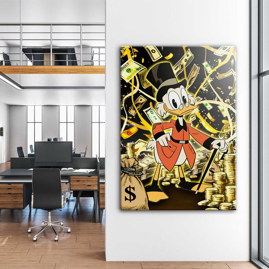 Donald Duck Fortune Canvas