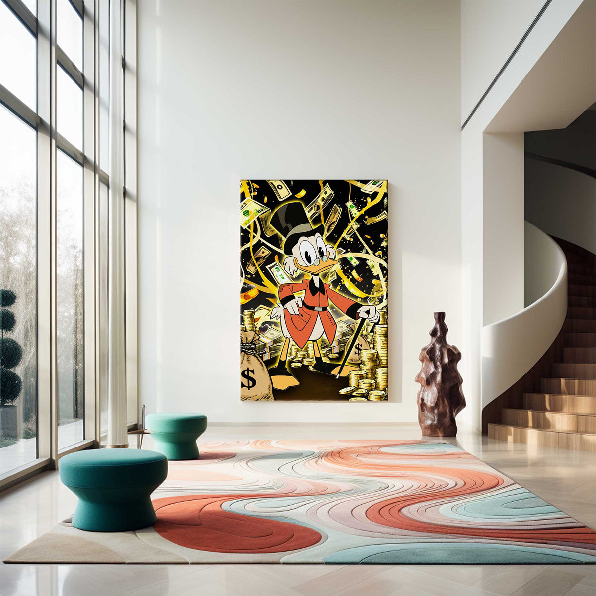 Donald Duck Fortune Canvas