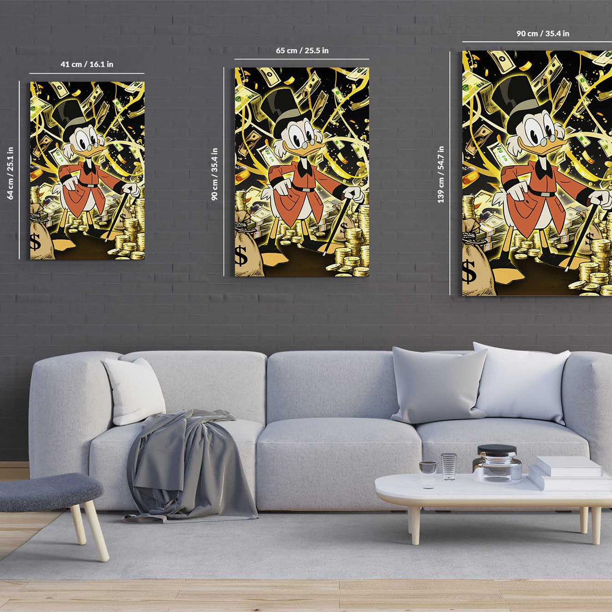 Donald Duck Fortune Canvas