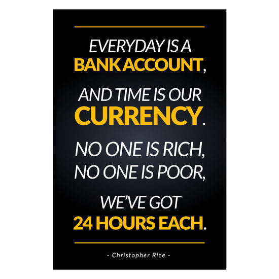 Everyday Is Bank Account Canvas 