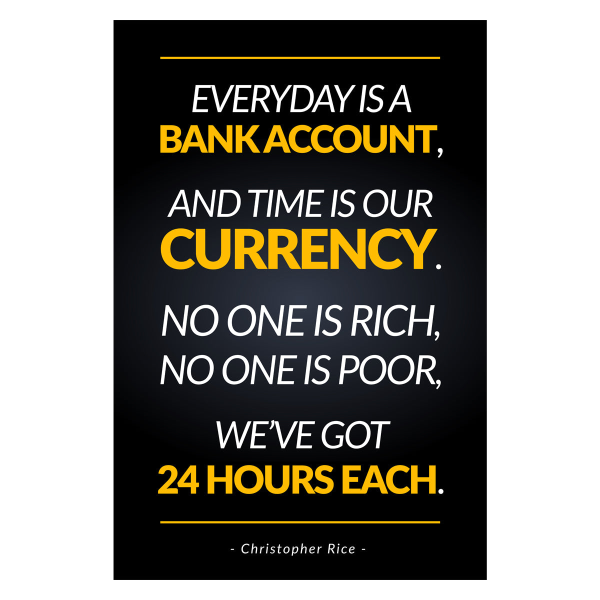 Everyday Is Bank Account Canvas 