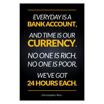 Everyday Is Bank Account Canvas 