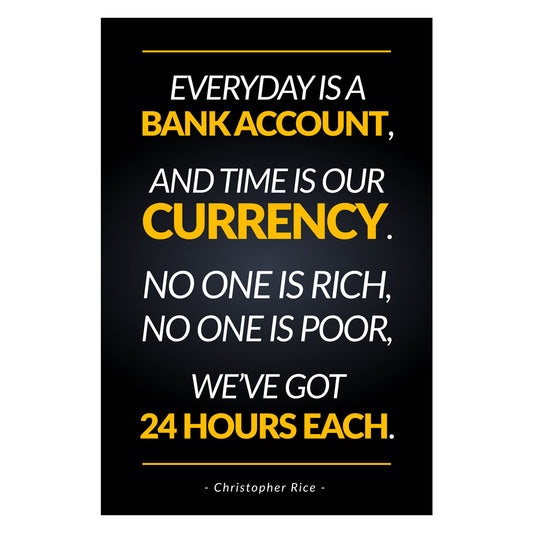 Everyday Is Bank Account Canvas 