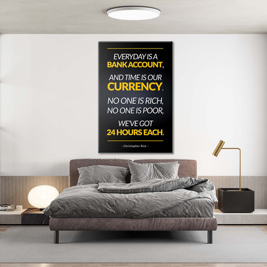 Everyday Is Bank Account Canvas 