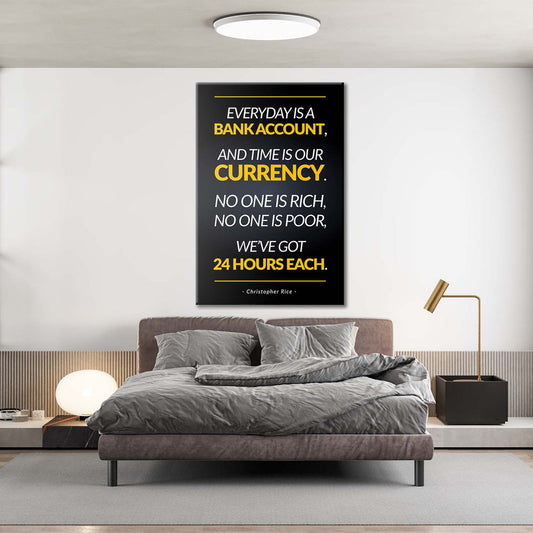 Everyday Is Bank Account Canvas 
