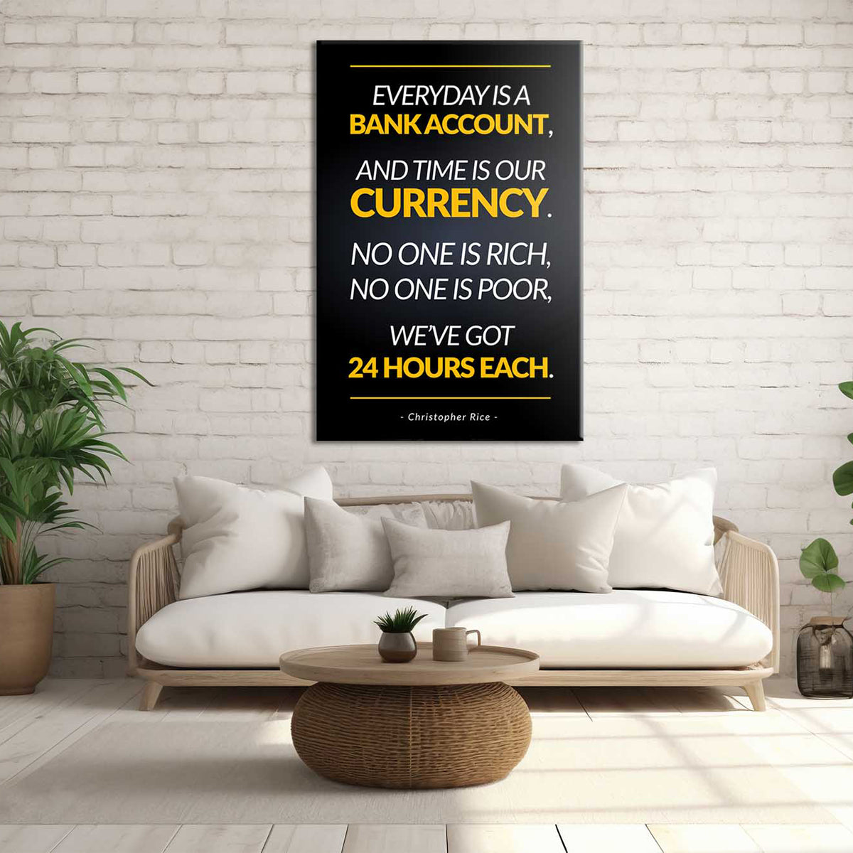 Everyday Is Bank Account Canvas 