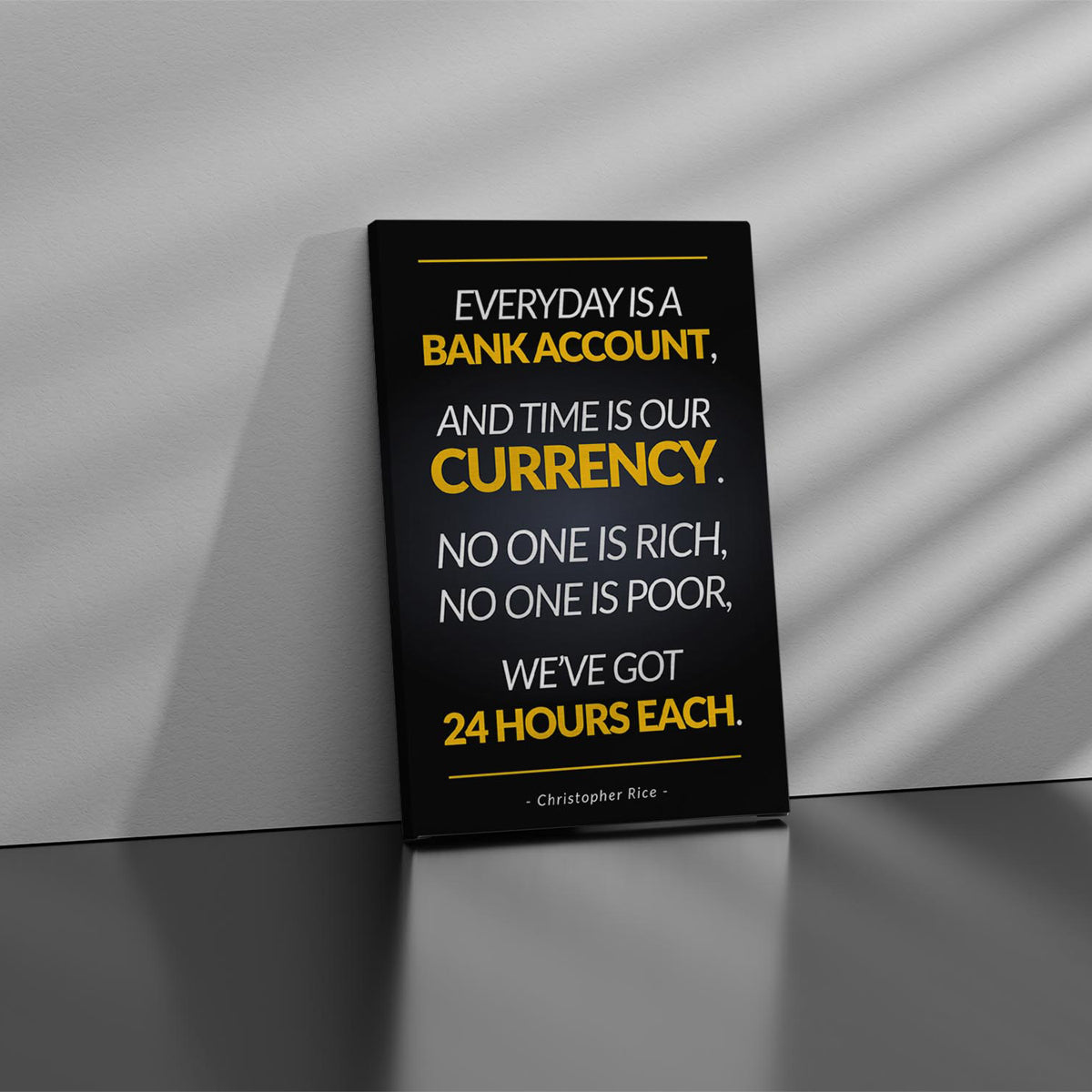 Everyday Is Bank Account Canvas 