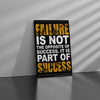 Failure Is Not Success Canvas 