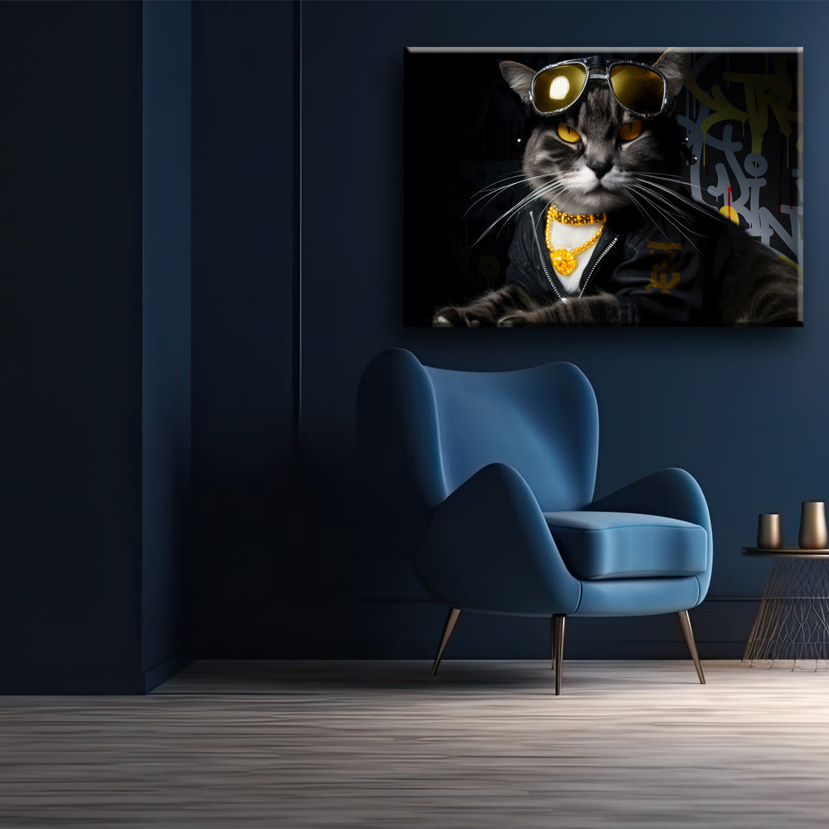 Funky Cat Canvas 