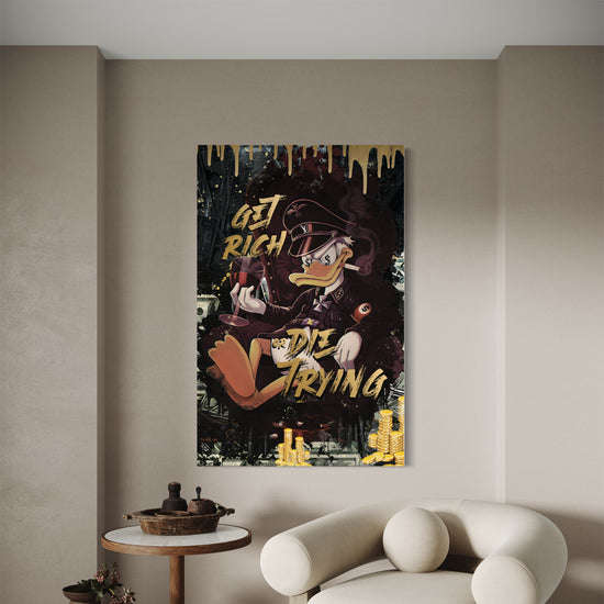 Get Rich Or Die Trying Canvas - Blanq Canvas