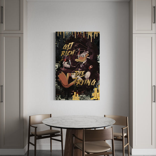 Get Rich Or Die Trying Canvas - Blanq Canvas
