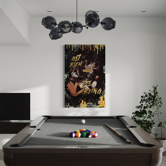 Get Rich Or Die Trying Canvas - Blanq Canvas