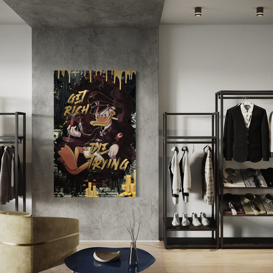 Get Rich Or Die Trying Canvas - Blanq Canvas