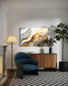 Glided Horizons Abstract Canvas - Blanq Canvas