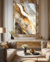 Glided Horizons Abstract Canvas