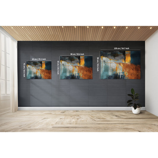 Glimmering Dawn Abstract Canvas