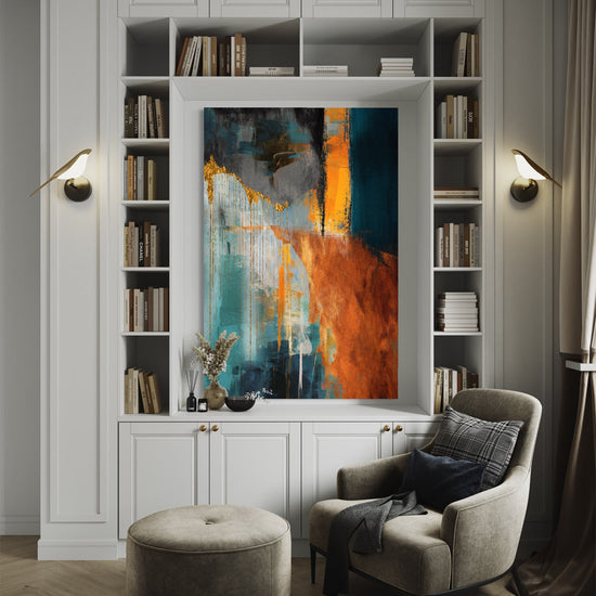 Glimmering Dawn Abstract Canvas - Blanq Canvas