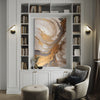 Golden Haze Abstract Canvas