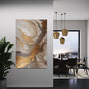 Golden Haze Abstract Canvas - Blanq Canvas